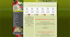 Desktop Screenshot of blumen-passiflora.de